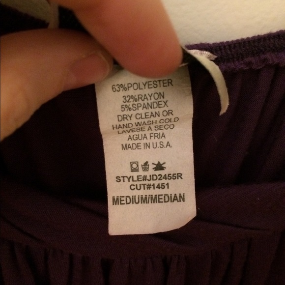 DONATING 1/31 Purple Off Shoulder Mini Dress - Picture 4 of 6